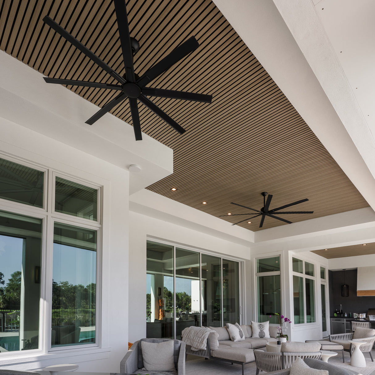 Cream Black WPC Cladding Panel